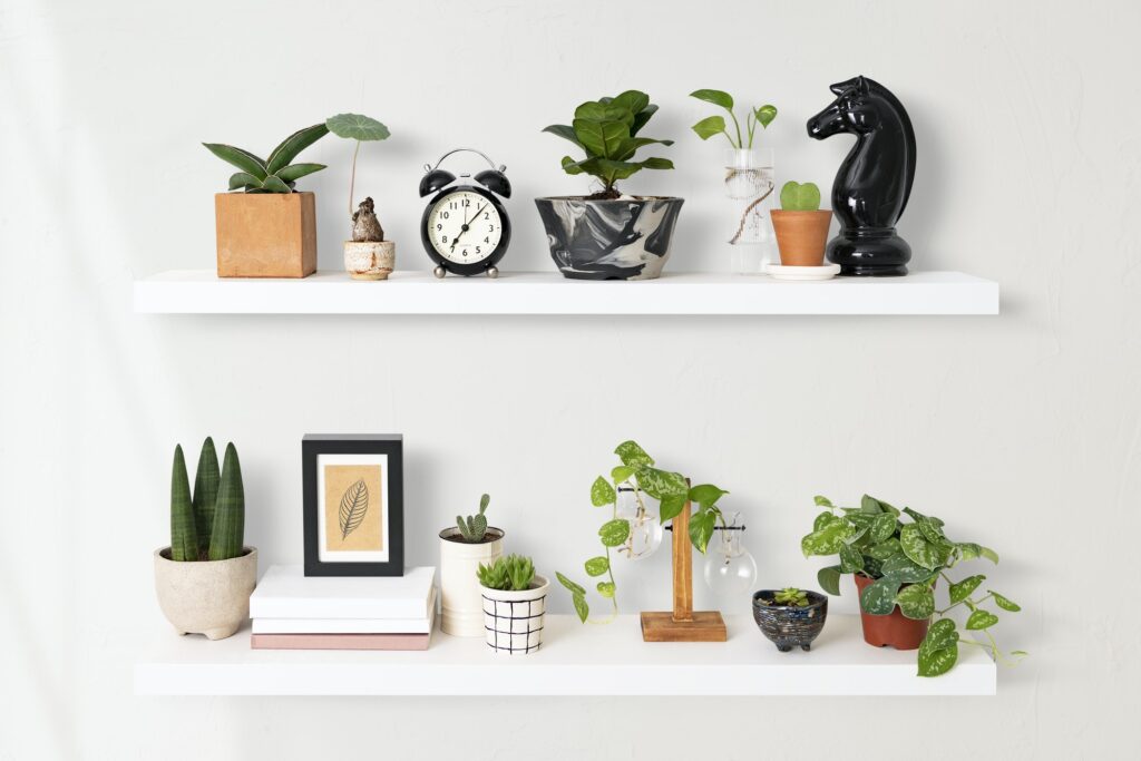 Home decor indoor plant shelf